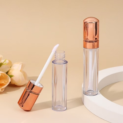 غطاء رأس الذهب الوردي البلاستيكي الشفاه الزجاجية أنبوب النمط الراقية 4.5ml