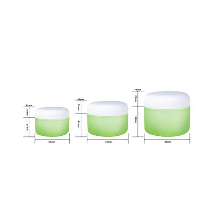 مرطبان كريم بلاستيك PP مخصص سعة 50 جرام 100 جرام 200 جرام