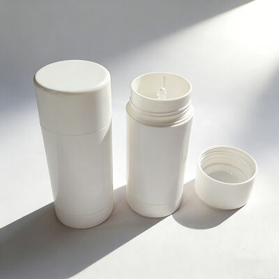 عبوات مزيل العرق فارغة بالجملة 30 جرام 50 جرام 75 جرام 100 جرام من مادة البولي بروبلين بدرجة مستحضرات التجميل مع طباعة حريرية مخصصة