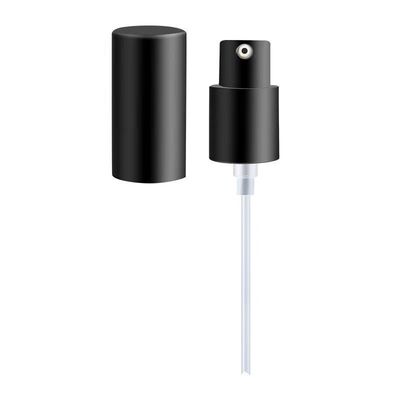 مضخة كريم غير متسربة من 24 إلى 28 ملم مع غطاء واقي كامل لعبوات مستحضرات التجميل