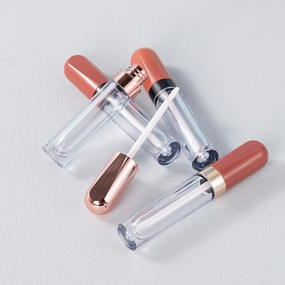 البلاستيك الدائرة 4.5ml الشفاه الزجاجية أنبوب حلقة الكهرباء الطلاء يمكن تخصيص لون