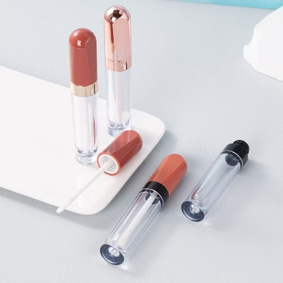 البلاستيك الدائرة 4.5ml الشفاه الزجاجية أنبوب حلقة الكهرباء الطلاء يمكن تخصيص لون
