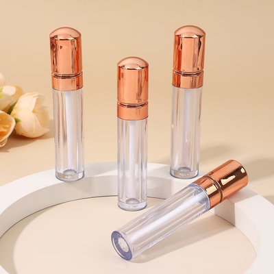 غطاء رأس الذهب الوردي البلاستيكي الشفاه الزجاجية أنبوب النمط الراقية 4.5ml