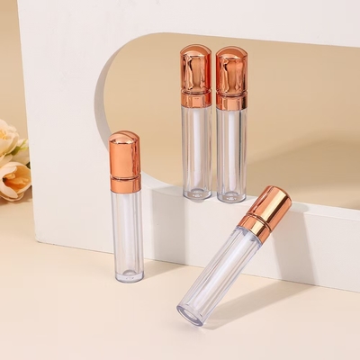 غطاء رأس الذهب الوردي البلاستيكي الشفاه الزجاجية أنبوب النمط الراقية 4.5ml