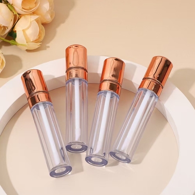 غطاء رأس الذهب الوردي البلاستيكي الشفاه الزجاجية أنبوب النمط الراقية 4.5ml