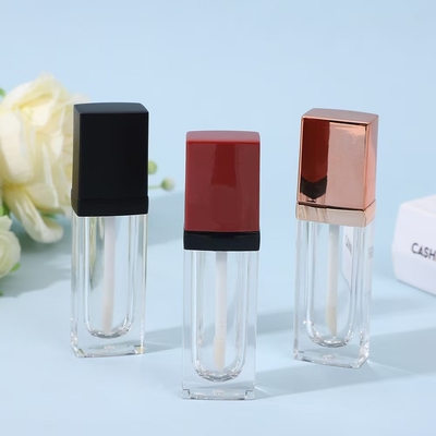 أنبوب التلميع الشفوي اسم البند 3.5ML شكل مربع عصا فارغة مع لون ومعلوما مخصصا