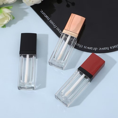 أنبوب التلميع الشفوي اسم البند 3.5ML شكل مربع عصا فارغة مع لون ومعلوما مخصصا