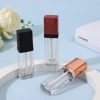 أنبوب التلميع الشفوي اسم البند 3.5ML شكل مربع عصا فارغة مع لون ومعلوما مخصصا