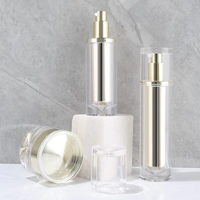 بطاقات التعبئة التجميلية الأكريلية الفارغة المخصصة 30ML 50ML 100ML والجرارات 30G 50G