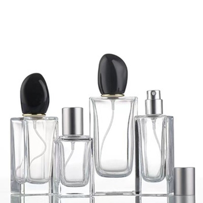 Hotsale 50ML و 100ML زجاجة رش الزجاجية للعطور مربع فارغ حاوية العطور