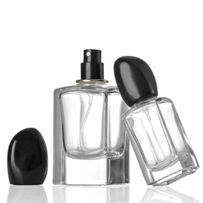 Hotsale 50ML و 100ML زجاجة رش الزجاجية للعطور مربع فارغ حاوية العطور