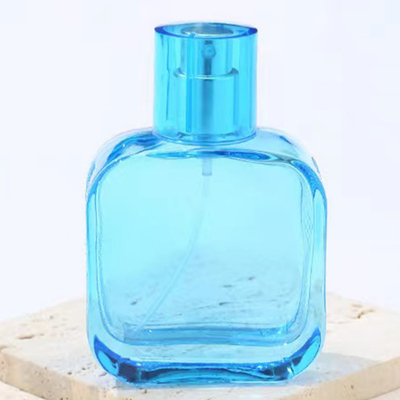 30 مل زجاجة عطر زجاجية ملونة مع رشاش مجموعة كاملة عبوة فارغة للعطور