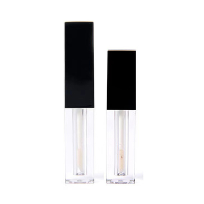 1.2ml سعة البلاستيكية الشكل المربع الفارغ الشفاه الملمع حاوية أنبوب للتعبئة والتغليف