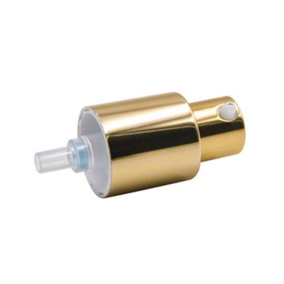 مضخة موزع كريم فاخرة من الألومنيوم بالكامل 24/410 تستخدم لعبوات العناية بالبشرة