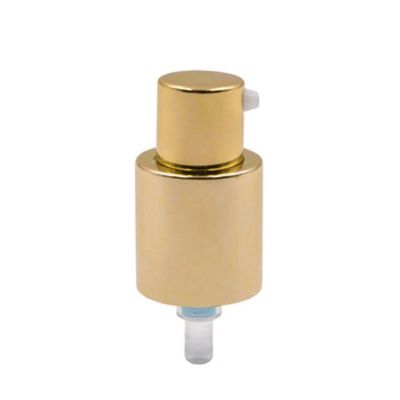 مضخة موزع كريم فاخرة من الألومنيوم بالكامل 24/410 تستخدم لعبوات العناية بالبشرة