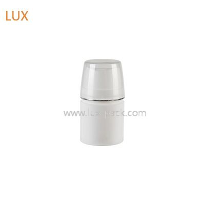 زجاجة مضخة بدون هواء سعة 200 مل، 49.2 ملم، شفافة، AS+PP، لتعبئة مستحضرات التجميل