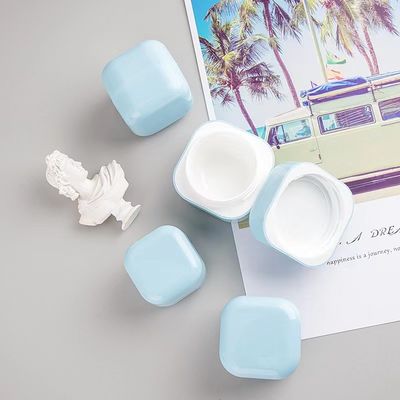 وعاء كريم بلاستيكي مربع مخصص 20g 30g 50g 100g