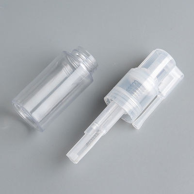 زجاجة بلاستيكية شفافة من البولي إيثيلين تيرفثالات للبيع بالجملة مع رأس مضخة رذاذ مسحوق بأحجام 14 مل، 18 مل، 25 مل، 35 مل، 50 مل، 60 مل لتطبيق خالٍ من الفوضى