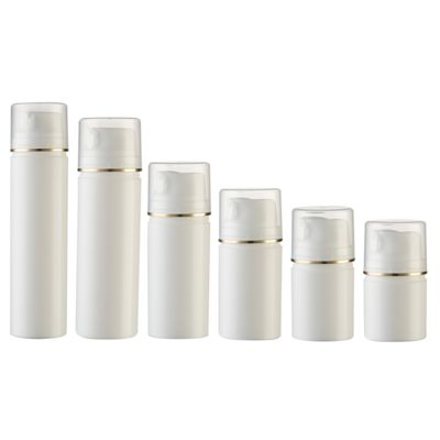 زجاجة مضخة بدون هواء من البولي بروبلين بلون مخصص مع مضخة تفريغ لإخلاء 100٪ وتصميم متين وخفيف الوزن