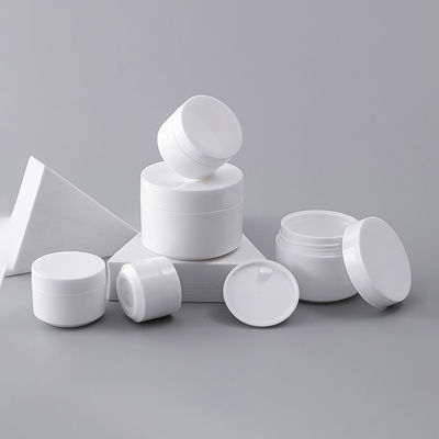 برطمان كريم بلاستيكي PP مزدوج الطبقة بمادة آمنة غذائيًا بسعة 10 مل 30 مل 50 مل 75 مل لحاوية كريم العناية بالبشرة
