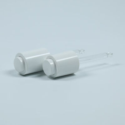 Common Used 18mm 20mm 24mm Plastic Press Dropper with Customized Glass Tube