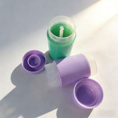 عبوات مزيل العرق فارغة بالجملة 30 جرام 50 جرام 75 جرام 100 جرام من مادة البولي بروبلين بدرجة مستحضرات التجميل مع طباعة حريرية مخصصة