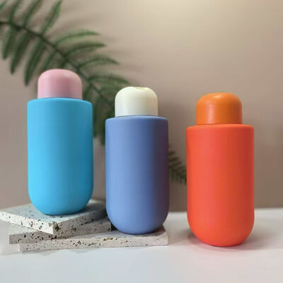 60/100/150/200/250/300/350/400ML القرص فوق الغطاء HDPE زجاجة مكيف مستحضر العناية بالبشرة