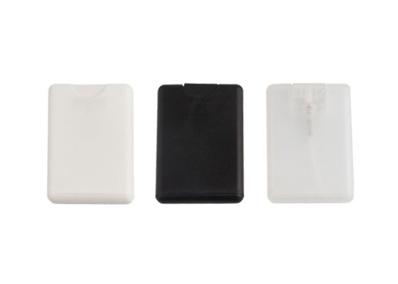 مختلف الألوان بطاقة الائتمان الزجاجة اليدوية 20 مل رذاذ الضباب العطر البلاستيكي