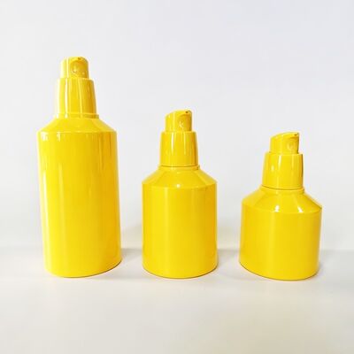 30/50/80/100ml زجاجة بلا هواء من البلاستيك مع تصميم فراغ بدون اتصال للتعبئة والتغليف المزخرف الدرجة الأولى