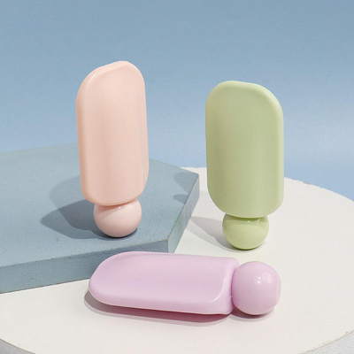 Wholesale cute Square Face Hand Cream Bottle 40ml PET Pump Sunscreen Lotion Skincare Cosmetic Packaging with Custom Logo (تغليف تجميلي مع شعار مخصص)