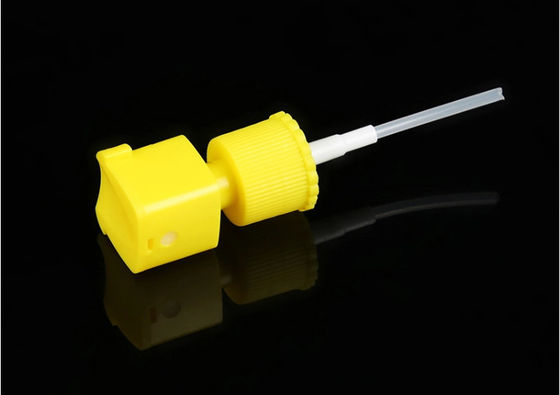 رشاش مضخة العطور الأصفر 20 مل ، زجاجة رشاش بلاستيكية صغيرة مع قذيفة بلاستيكية