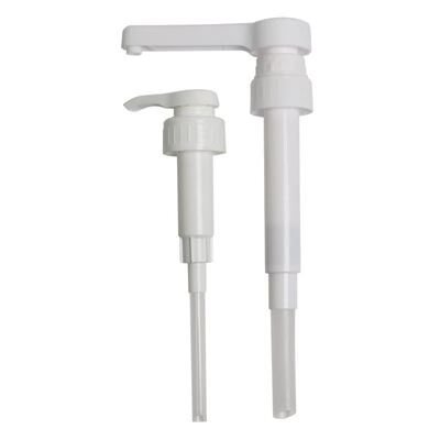 المجموعة الكبيرة من المواد الغذائية PP مضخة شراب البلاستيك مع جرعة كبيرة 8cc 10cc 30cc في 28mm 33mm 38mm الأحجام