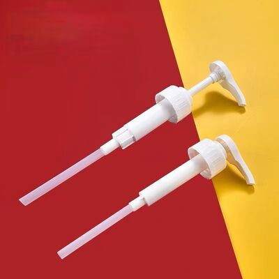 المجموعة الكبيرة من المواد الغذائية PP مضخة شراب البلاستيك مع جرعة كبيرة 8cc 10cc 30cc في 28mm 33mm 38mm الأحجام